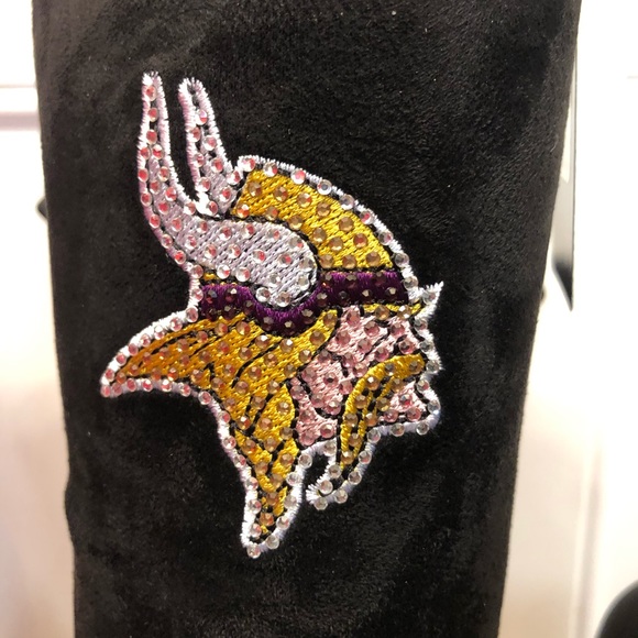 NWT NFL Team Boots Fur Lined CUCE MINNESOTA VIKINGS New with tags SIZE 9 - Picture 2 of 11
